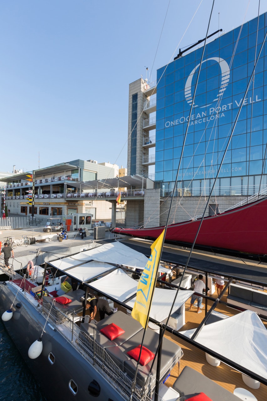 Montaje de un evento de empresa en barco, Barcelona